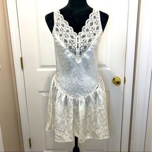 Erika Taylor vintage off white negligee nightgown, size medium